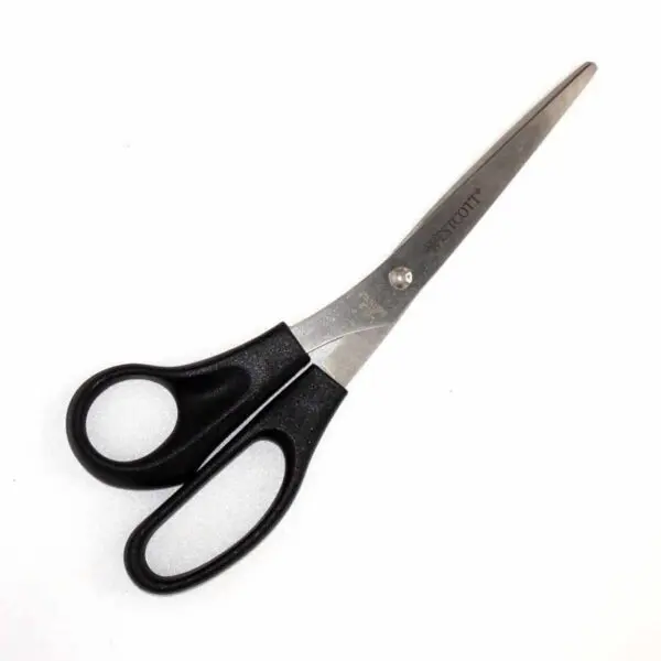 Büroschere mit Kunststoffgriffen für Linkshänder von Westcott (21 cm) in schwarz