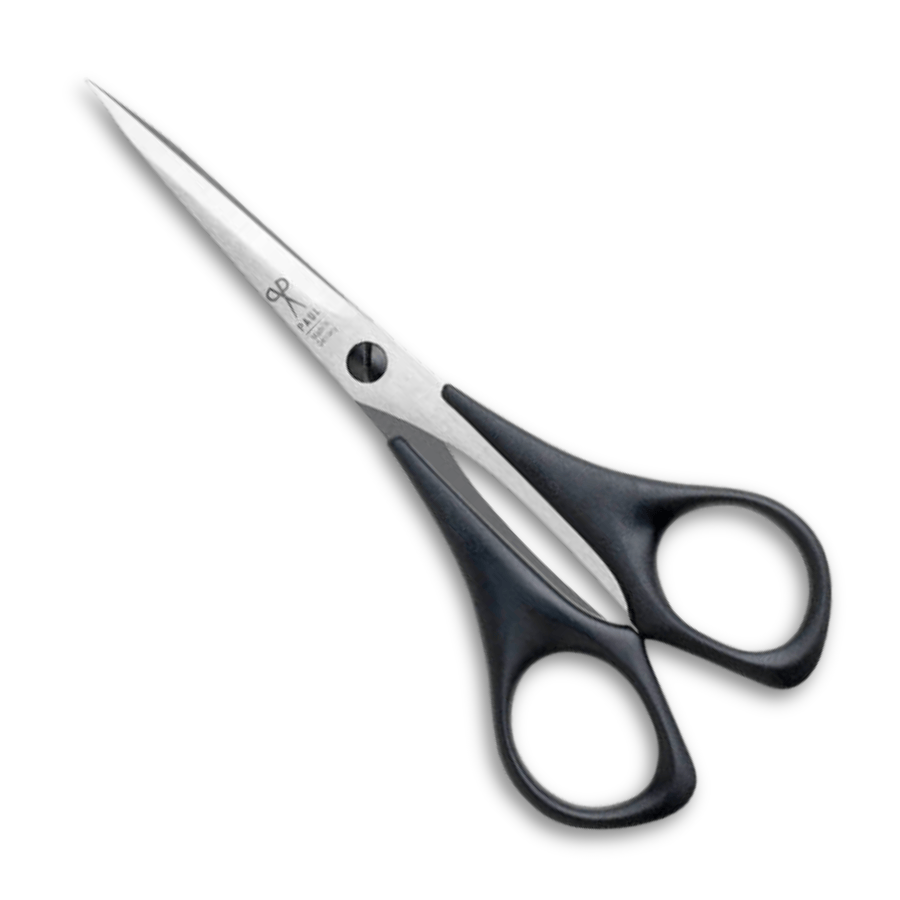 Bastelschere Premium Spitz von Paul (14 cm) in schwarz