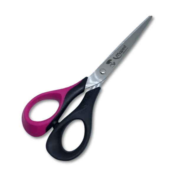 Kinderschere Sensoft 3D für Linkshänder von Maped (16 cm) in pink-schwarz