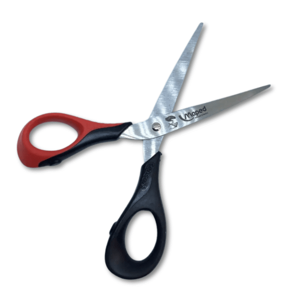 Kinderschere Sensoft 3D für Linkshänder von Maped (16 cm) in rot-schwarz – Bild 2