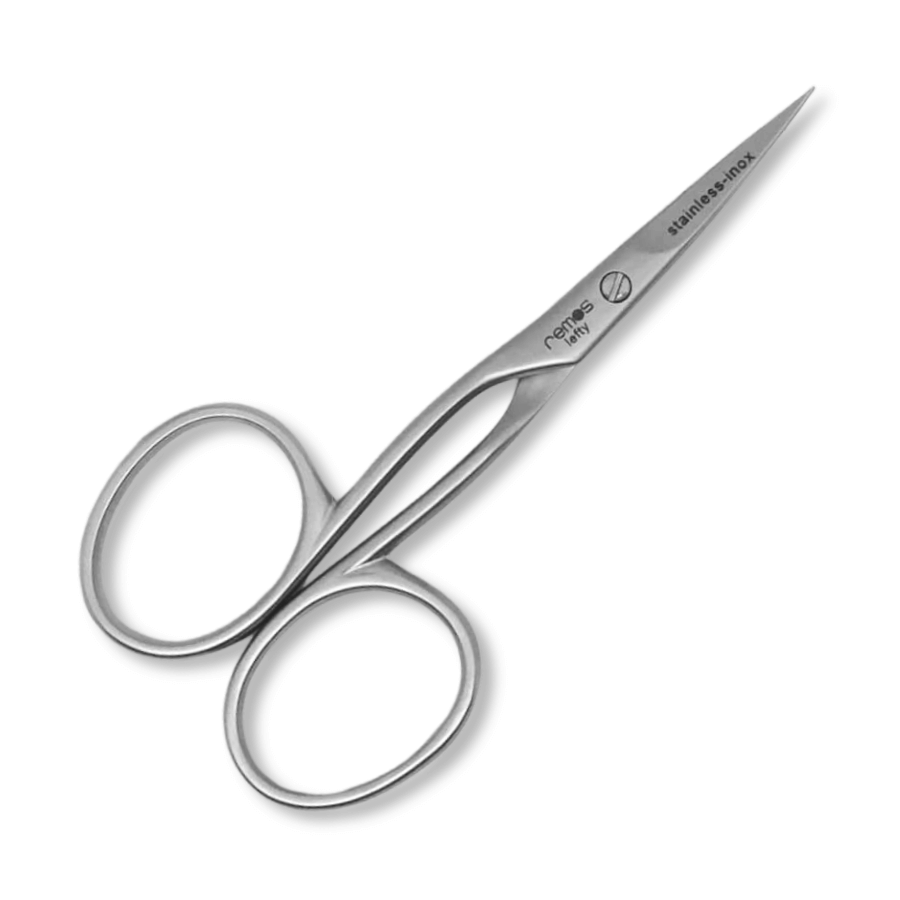 Nagel- und Hautschere mit gebogenen Klingen für Linkshänder von Remos (8.7 cm)