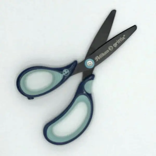 Schulschere griffix rund für Linkshänder von Pelikan (14.2 cm) in blau - Image 2