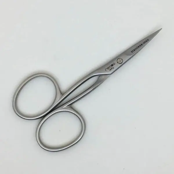 Nagel- und Hautschere mit gebogenen Klingen für Linkshänder von Remos (8.7 cm)