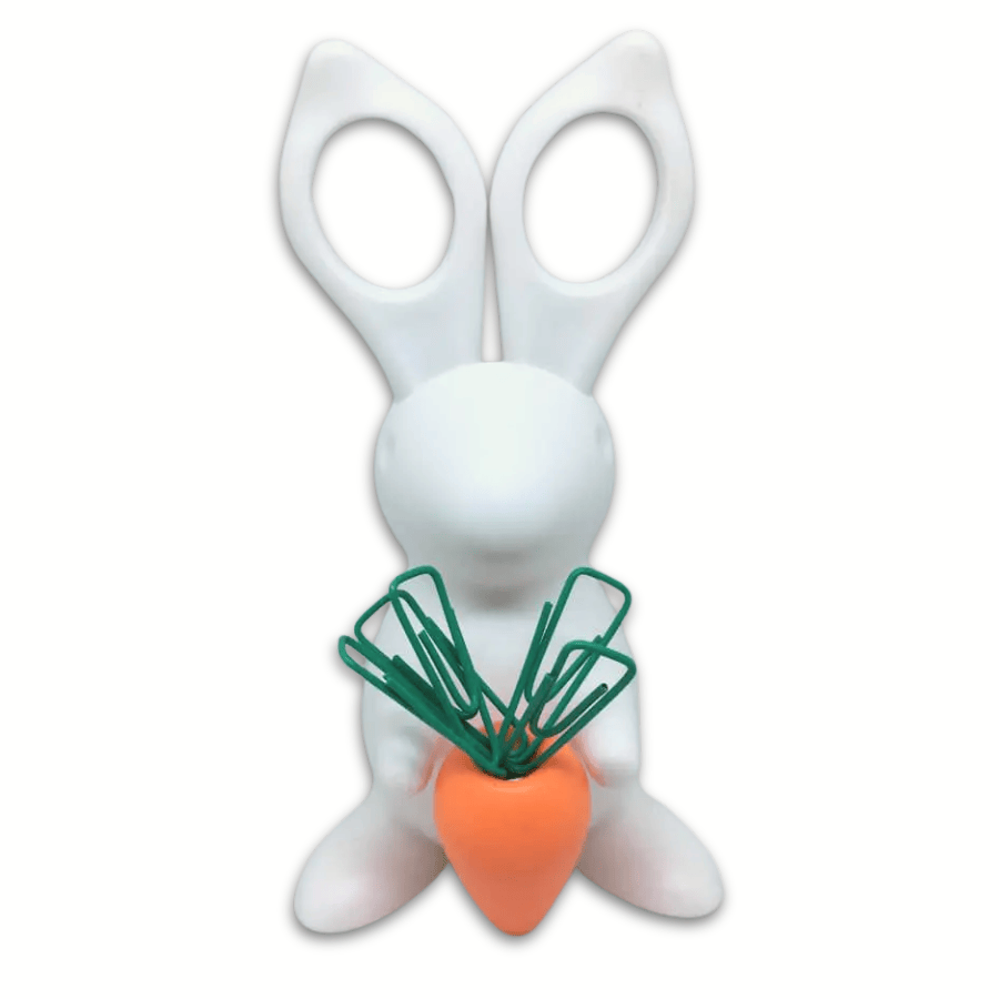 Scherenhalter Hase in weiss