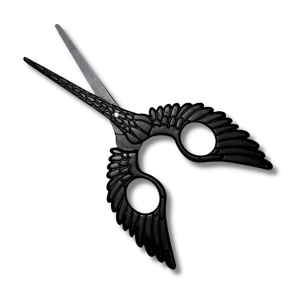 Schere in Form eines Vogels (17.3 cm) in schwarz – Bild 2