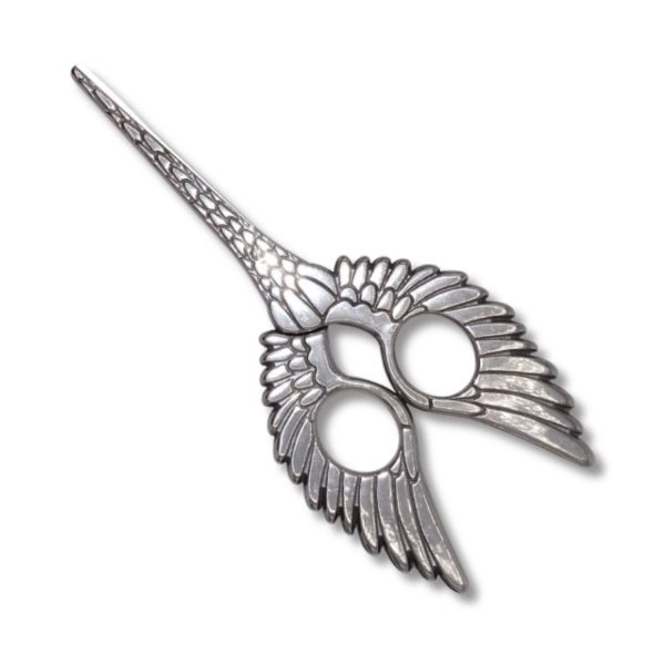Schere in Form eines Vogels (17.3 cm) in silber