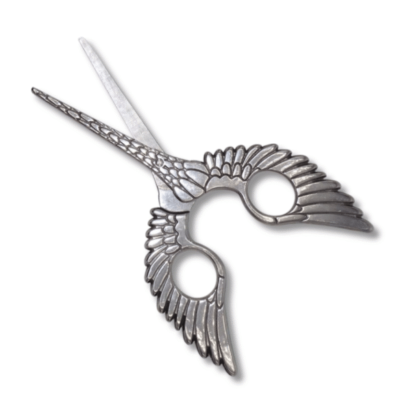 Schere in Form eines Vogels (17.3 cm) in silber – Bild 2