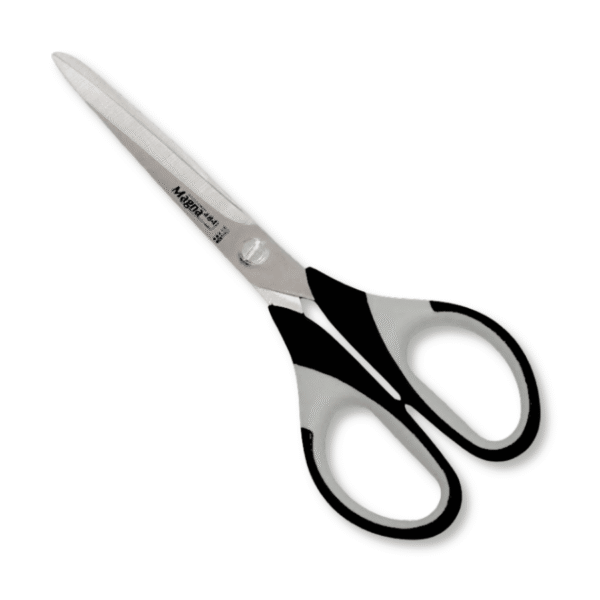 Büroschere Magna 484 Soft-Grip von Lerche (16.5 cm) in grau-schwarz