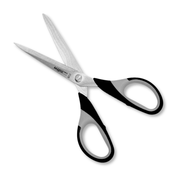 Büroschere Magna 484 Soft-Grip von Lerche (16.5 cm) in grau-schwarz – Bild 2