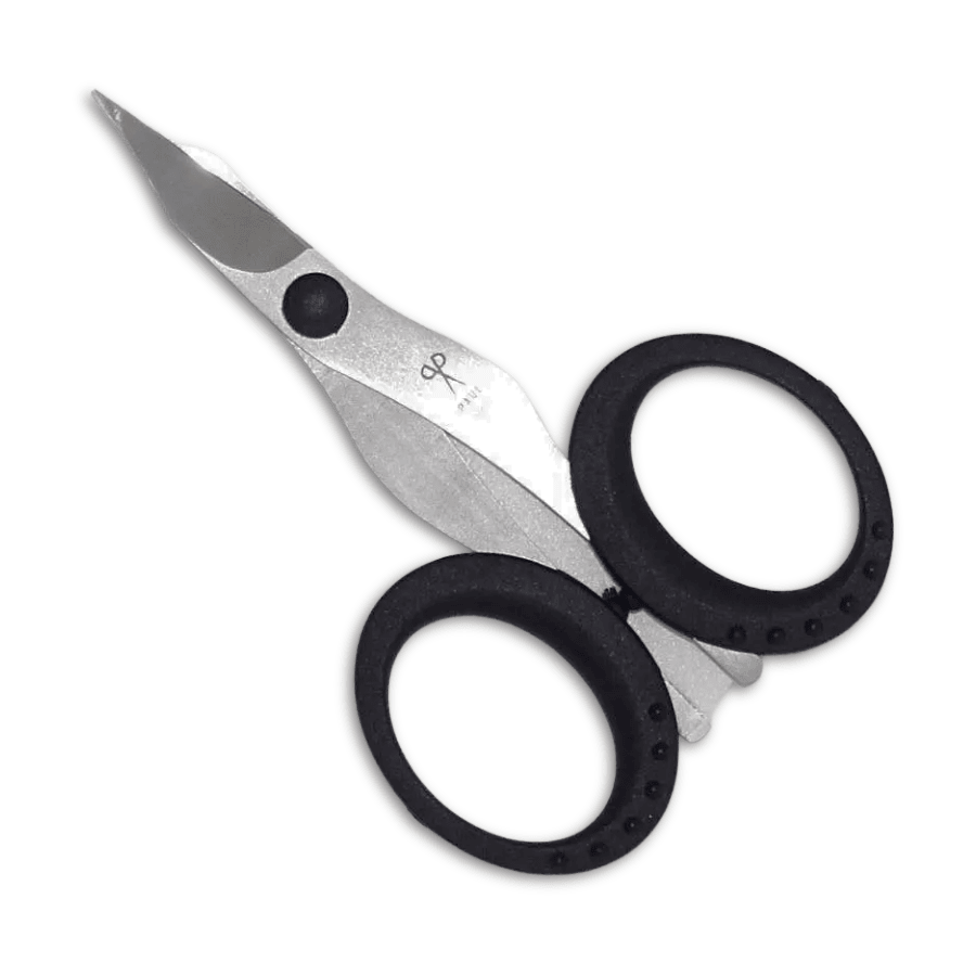 Haut- und Nagelschere Premium mit gebogenen Klingen von Paul (9.2 cm) in schwarz