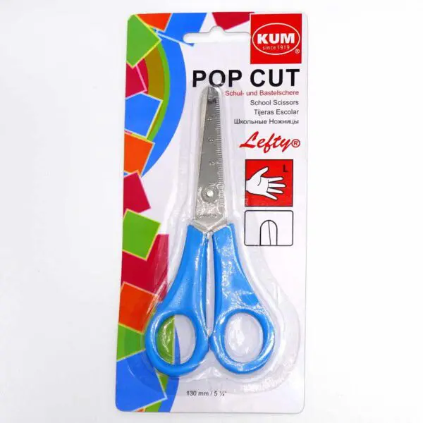 Schul- und Bastelschere Pop Cut Lefty für Linkshänder von KUM (13 cm) in blau - Image 3
