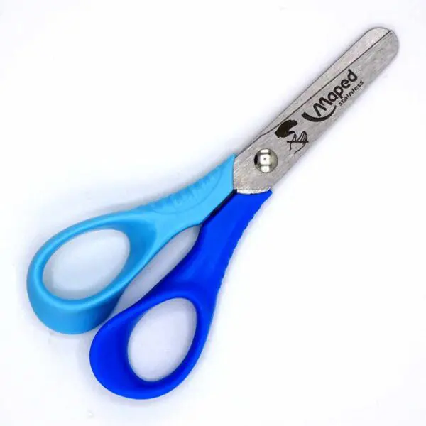 Kinderschere reflex 3D vivo von Maped für Linkshänder (11.5 cm) in blau