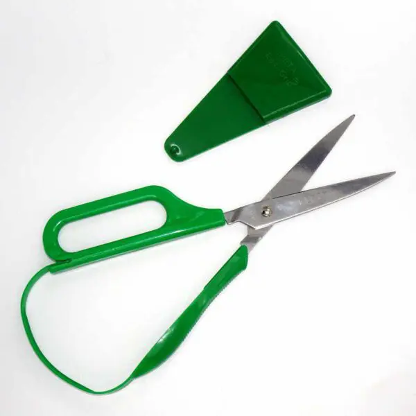 Bügelschere mit Schlaufengriff für Linkshänder von PETA (21 cm) in grün