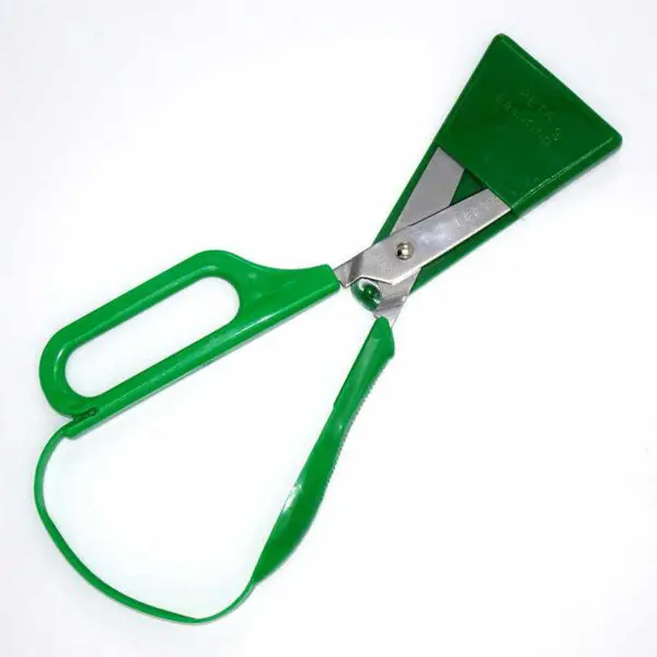 Bügelschere mit Schlaufengriff für Linkshänder von PETA (21 cm) in grün - Image 2