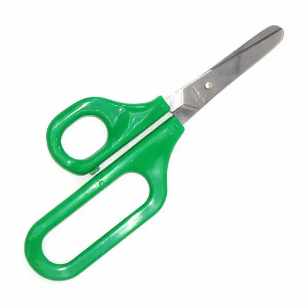 Therapieschere mit langer Schlaufe für Linkshänder von PETA (16 cm) in grün