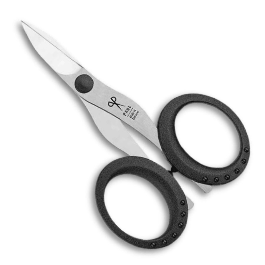 Nagelschere Premium mit gebogenen Klingen von Paul (9.2 cm) in schwarz