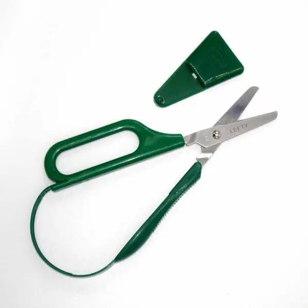 Bügelschere Easi-Grip mit Schlaufengriff für Linkshänder von PETA (18.5 cm) in grün