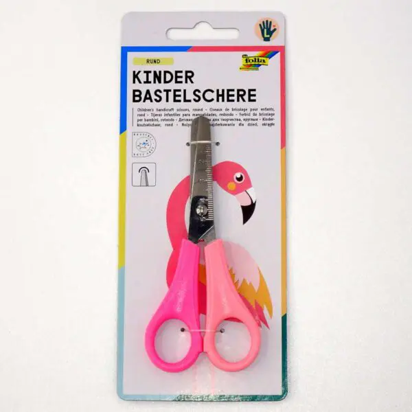 Kinderschere für Linkshänder von Folia (13 cm) in rosa - Image 3