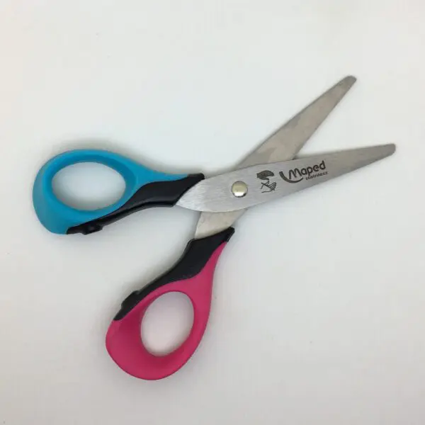Kinderschere Sensoft 3D für Linkshänder von Maped (13 cm) in pink-blau - Image 2