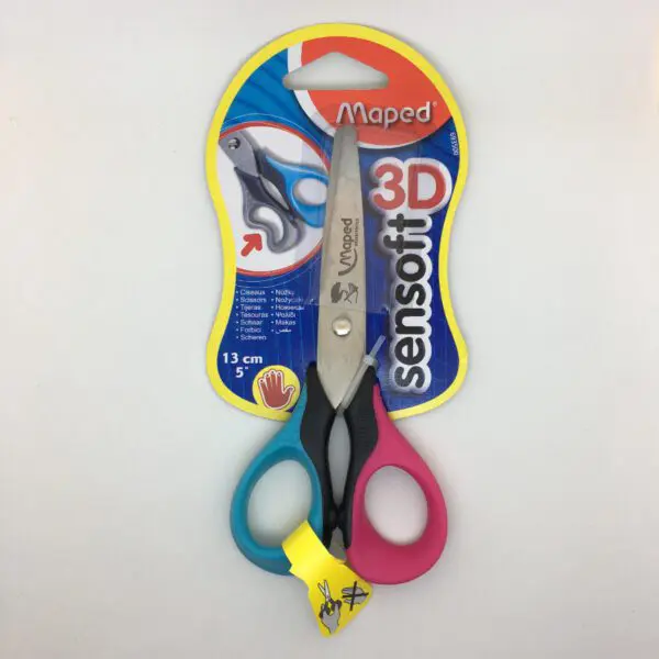 Kinderschere Sensoft 3D für Linkshänder von Maped (13 cm) in pink-blau - Image 3