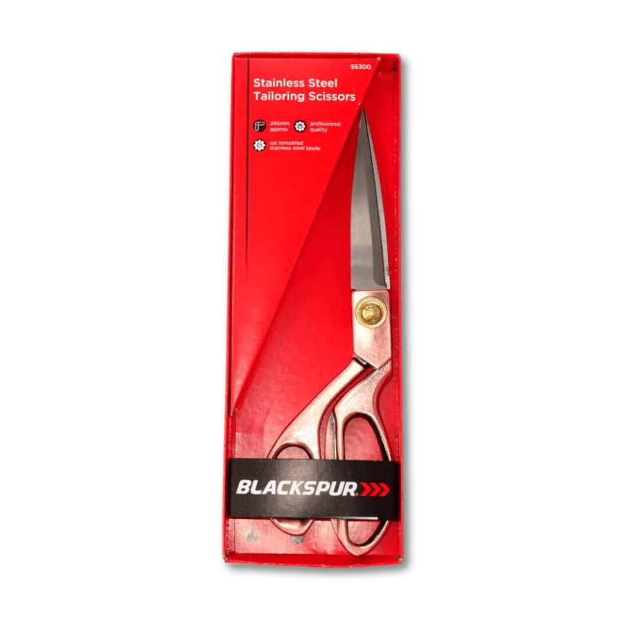 Schneiderschere mit Zinklegierung der Griffe von Blackspur (24 cm) – Bild 3