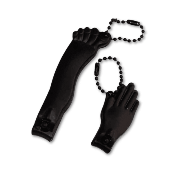 Nagelknipser-Set von Kikkerland (5 cm und 8.2 cm) in schwarz