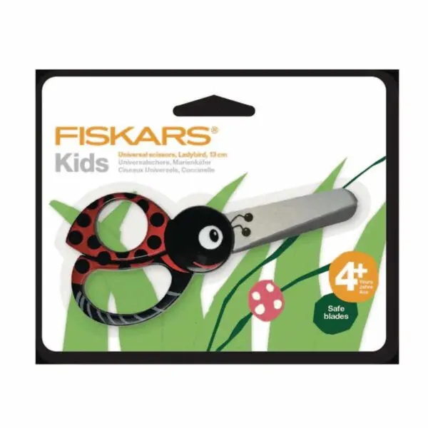Tierschere Marienkäfer für Kinder von Fiskars (13 cm)