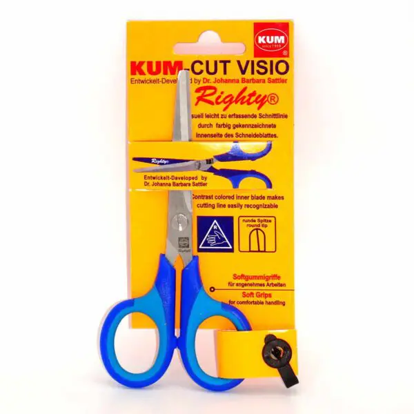 Kinderschere Cut Visio Righty von KUM (13.5 cm) in blau - Image 2