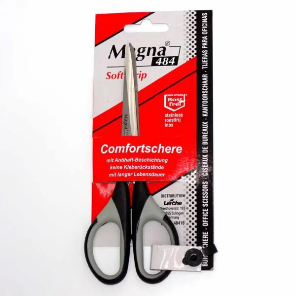 Büroschere Magna 484 Soft-Grip von Lerche (16.5 cm) in grau-schwarz - Image 2