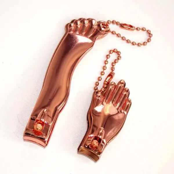 Nagelknipser-Set von Kikkerland (5 cm und 8.2 cm) in kupfer
