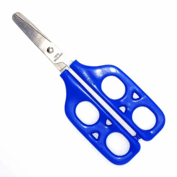 Therapieschere mit Doppelgriff von PETA (16 cm) in blau