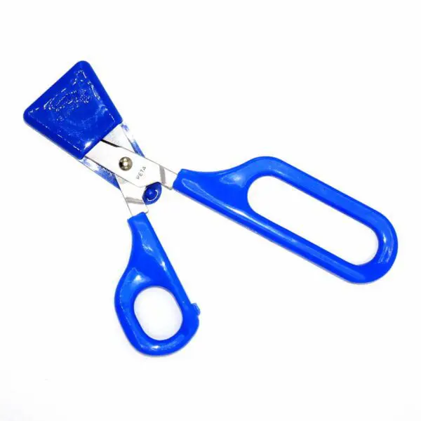 Selbstöffnende Schere mit asymmetrischen Griffen von PETA (16 cm) in blau - Image 2