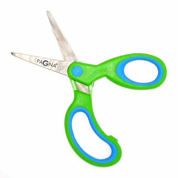 Kinderschere mit spitzer Klinge von Pagna (13.2 cm) in grün-hellblau - Image 2