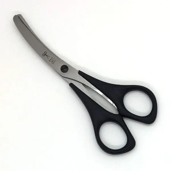 Hundeschere Premium - Gesicht- und Pfotenhaarschere von Paul (13.5 cm) in schwarz