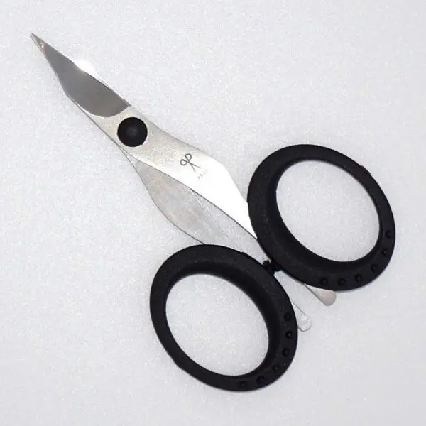 Haut- und Nagelschere Premium mit gebogenen Klingen von Paul (9.2 cm) in schwarz