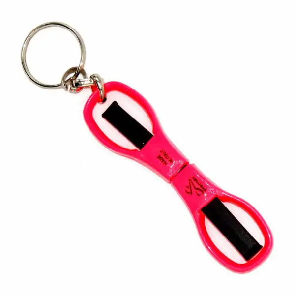 Faltschere mit Schlüsselring von Premax in rosa