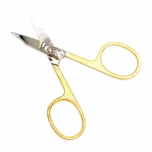 Nagelschere mit vergoldeten Griffen und leicht gebogener Turmspitze von Premax (9.2 cm) - Image 2