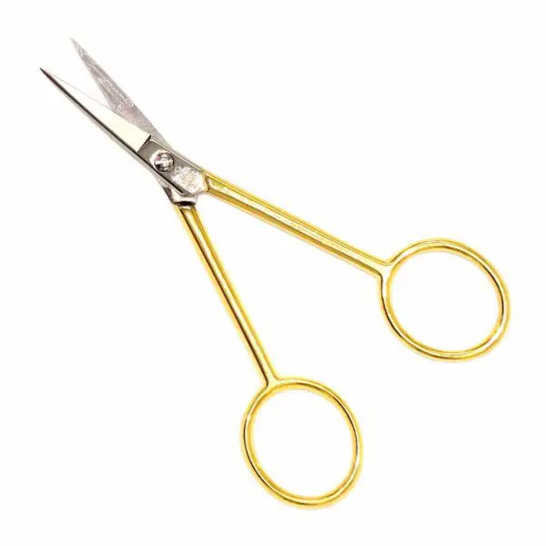 Stickschere mit vergoldeten Griffen von Premax (10.4 cm) - Image 2