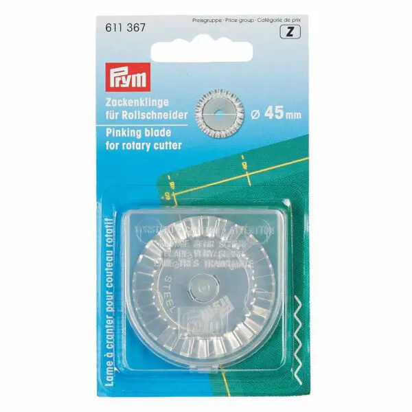 Rollklinge zickzack Schnitt von Prym (45 mm ø)