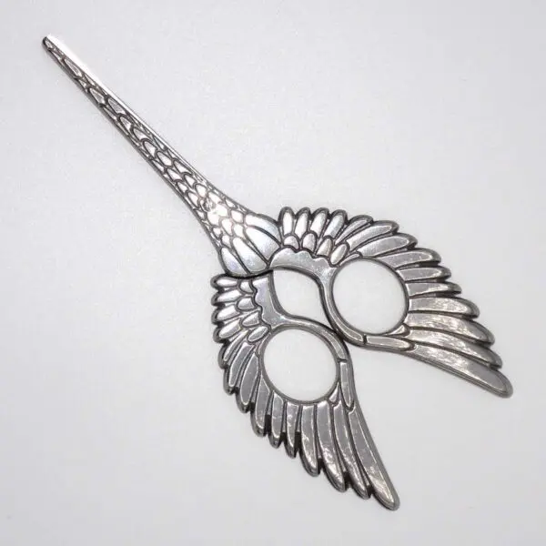 Schere in Form eines Vogels (17.3 cm) in silber