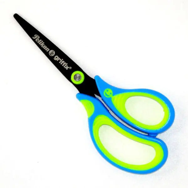 Schulschere griffix spitz von Pelikan (14.2 cm) in neonfresh blue