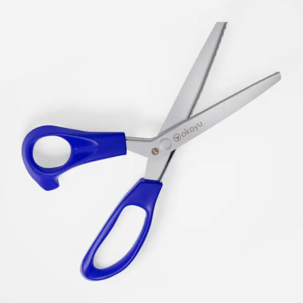 Zackenschere für Linkshänder von okoyu (23 cm) in blau - Image 2