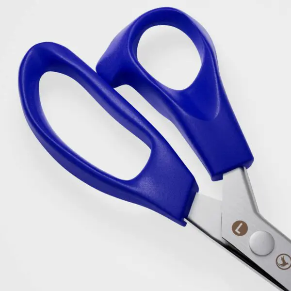 Zackenschere für Linkshänder von okoyu (23 cm) in blau - Image 3