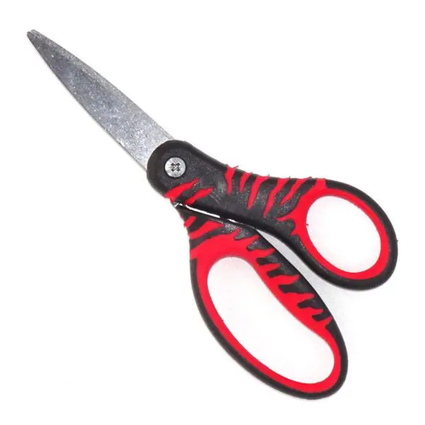 Universalschere Kids von Fiskars (15.5 cm) in rot-schwarz