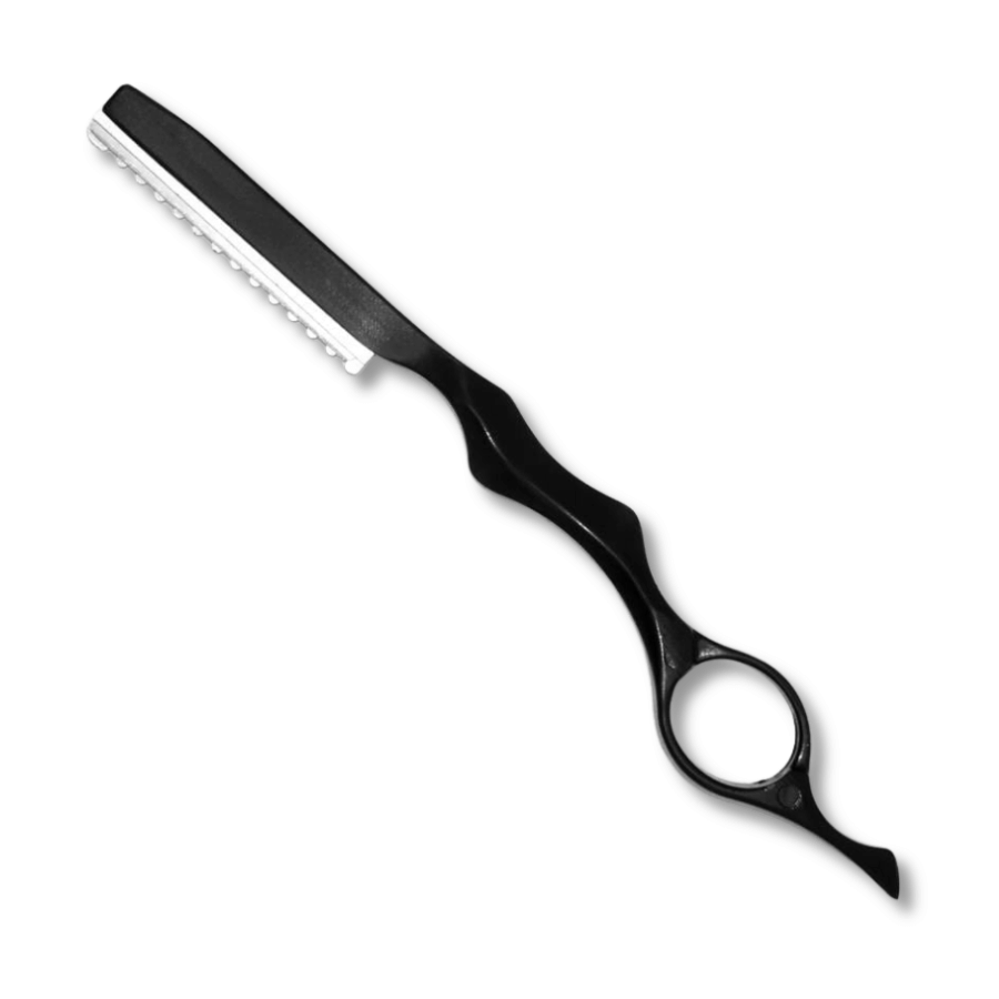 Effiliermesser in schwarz (17.7 cm)