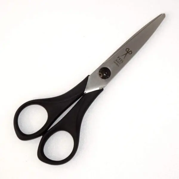 Bastelschere Komfort für Linkshänder von Paul (15.5 cm) in schwarz