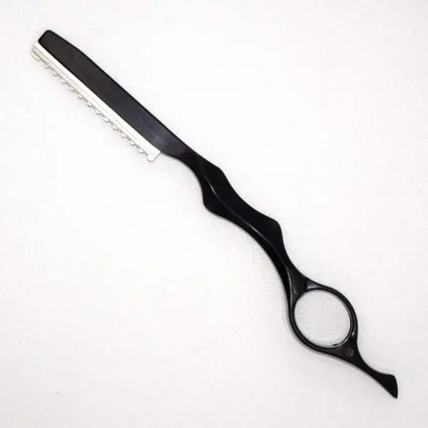 Effiliermesser in schwarz (17.7 cm)