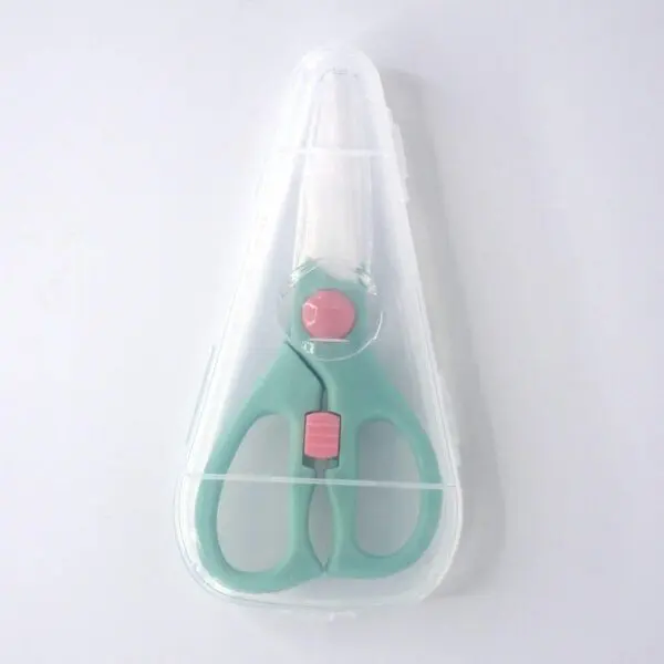 Keramikschere für Lebensmittel (15.5 cm) in hellgrün und rosa - Image 4