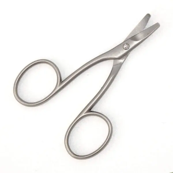 Baby-Nagelschere mit gebogenen Klingen für Linkshänder (8.3 cm) satiniert - Image 2