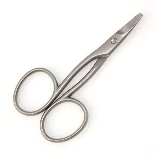 Baby-Nagelschere mit gebogenen Klingen für Linkshänder (8.3 cm) satiniert